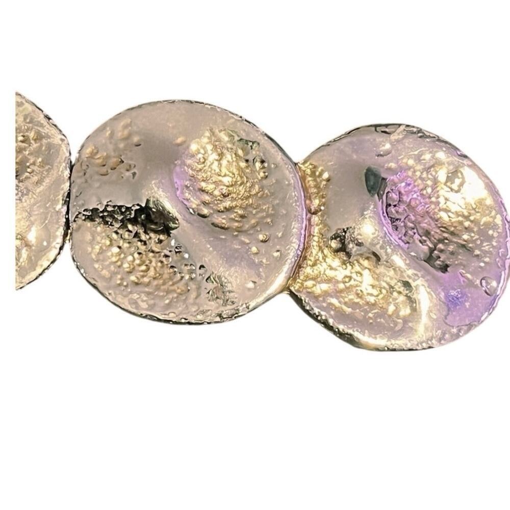 Jeanne Boucher 1982 Belt Silver Tone Mixed Metal - Picture 3 of 12